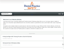 Tablet Screenshot of dentalpracticesafety.com